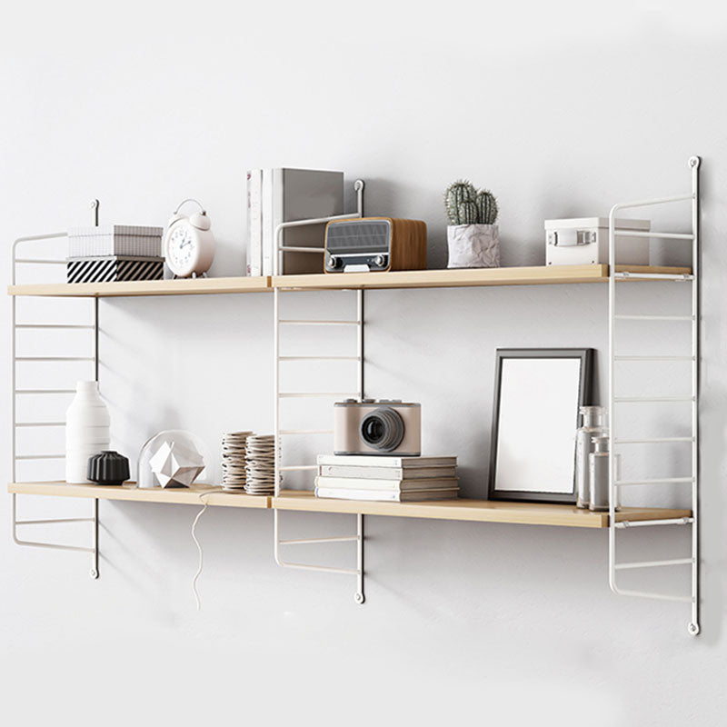 Wall-mount Bookshelf Modern Wooden Bookcase with Multi Shelves