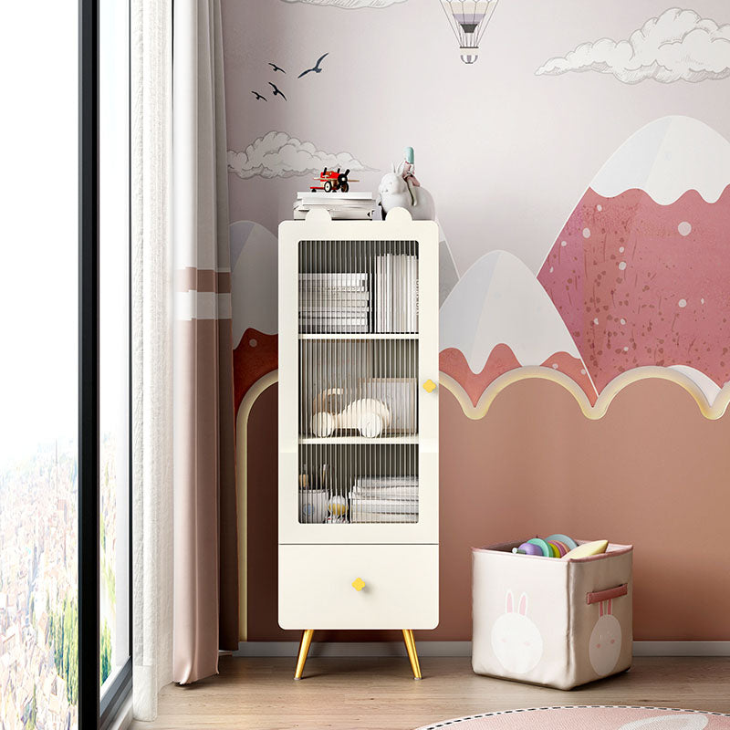 14" D Wooden Bookshelf Modern Closed Storage Bookcase with Drawer and Door Clearhalo 'Bookcases' 'furn' 'furn_bookcases' 'Furniture' 'Office Furniture' 5659955