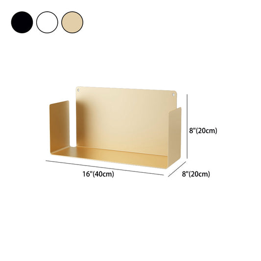 Metal Wall-mount Bookshelf Modern Closed Storage Bookcase with 1 Shelf , 8" D X 8" H Clearhalo 'Bookcases' 'furn' 'furn_bookcases' 'Furniture' 'Office Furniture' 5659985