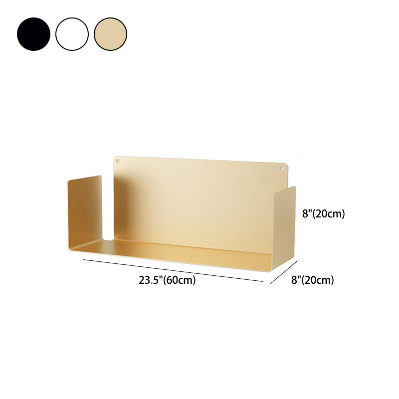 Metal Wall-mount Bookshelf Modern Closed Storage Bookcase with 1 Shelf , 8" D X 8" H Clearhalo 'Bookcases' 'furn' 'furn_bookcases' 'Furniture' 'Office Furniture' 5659986