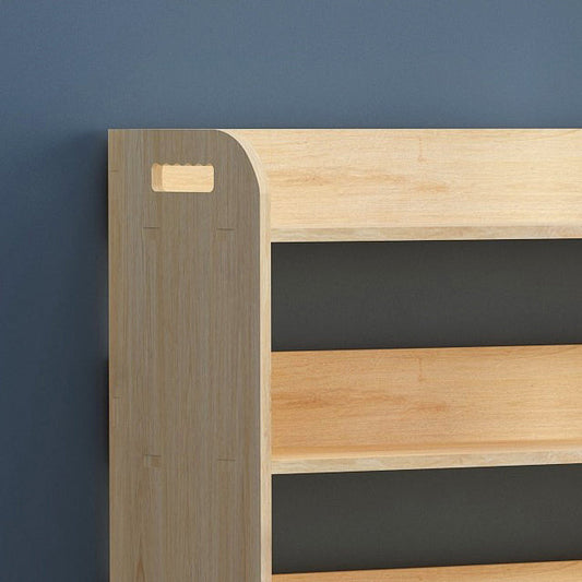 10.6" D Solid Wood Bookshelf Modern Open Storage Bookcase with Multi Shelves