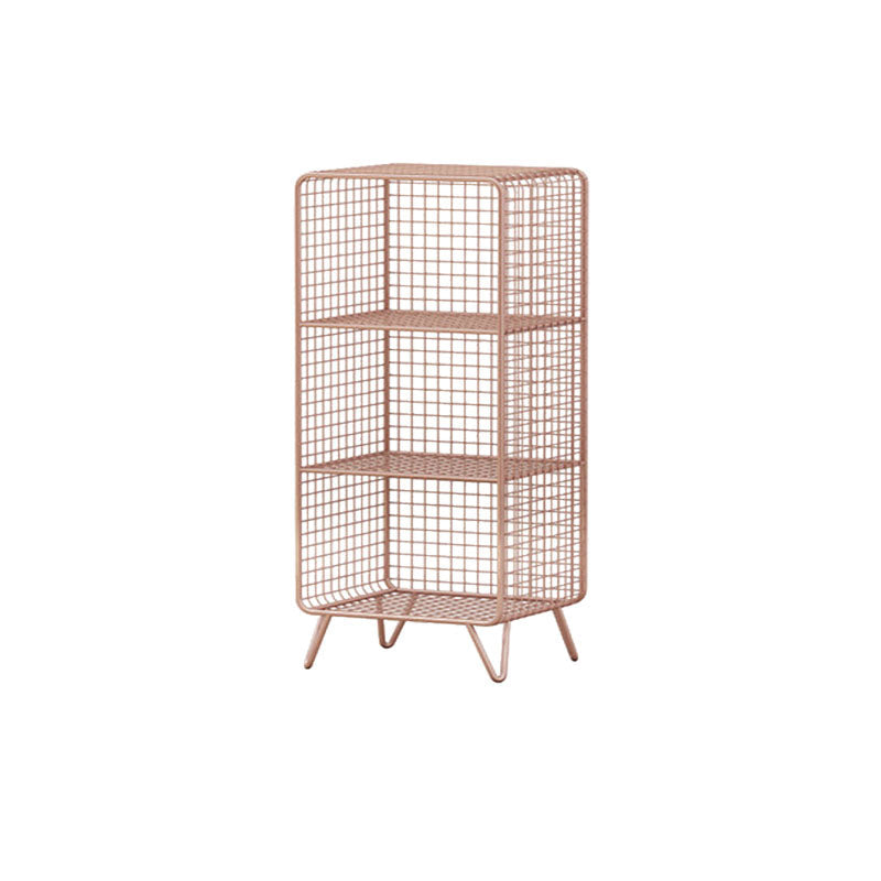 12 "D metalen frame boekenplank moderne gesloten opslag boekenkast voor slaapkamer