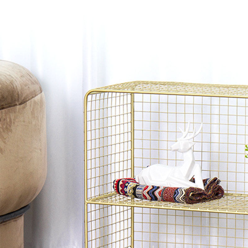 12 "D metalen frame boekenplank moderne gesloten opslag boekenkast voor slaapkamer