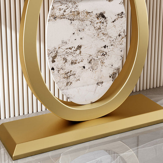 Console di ferro in ardesia glam tavolo mezzano console resistente ai graffi resistenti alla macchia