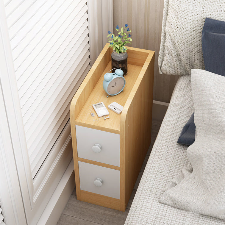 Comodino rettangolare rettangolare di legno da 20 "contemporanei