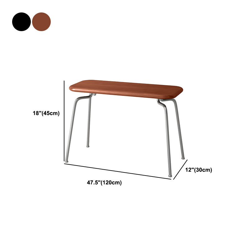 Modern Pine Bench Straight Legs Rectangle Seating Bench for Home Office Clearhalo 'Benches' 'Chairs & Seating' 'furn' 'furn_benches' 'Furniture' 'Living Room Furniture' 5660306