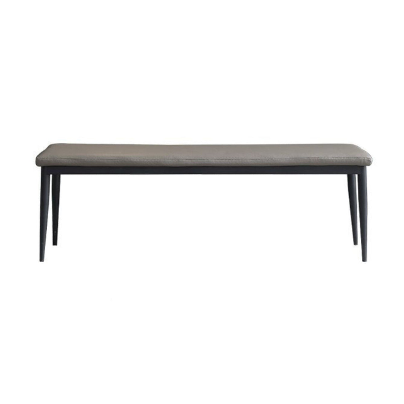 Modern Solid Color Seating Bench Upholstered Bench with Cushioned Gray Clearhalo 'Benches' 'Chairs & Seating' 'furn' 'furn_benches' 'Furniture' 'Living Room Furniture' 5660311