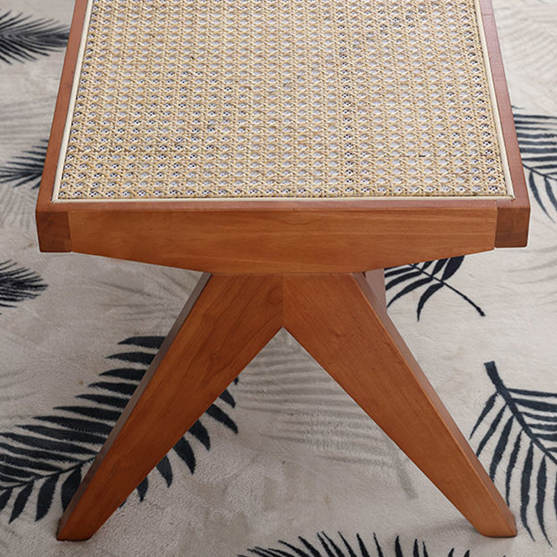 17.7"H Modern Bench Entryway and Bedroom Solid Wood Seating Bench with X-Legs Clearhalo 'Benches' 'Chairs & Seating' 'furn' 'furn_benches' 'Furniture' 'Living Room Furniture' 5660345