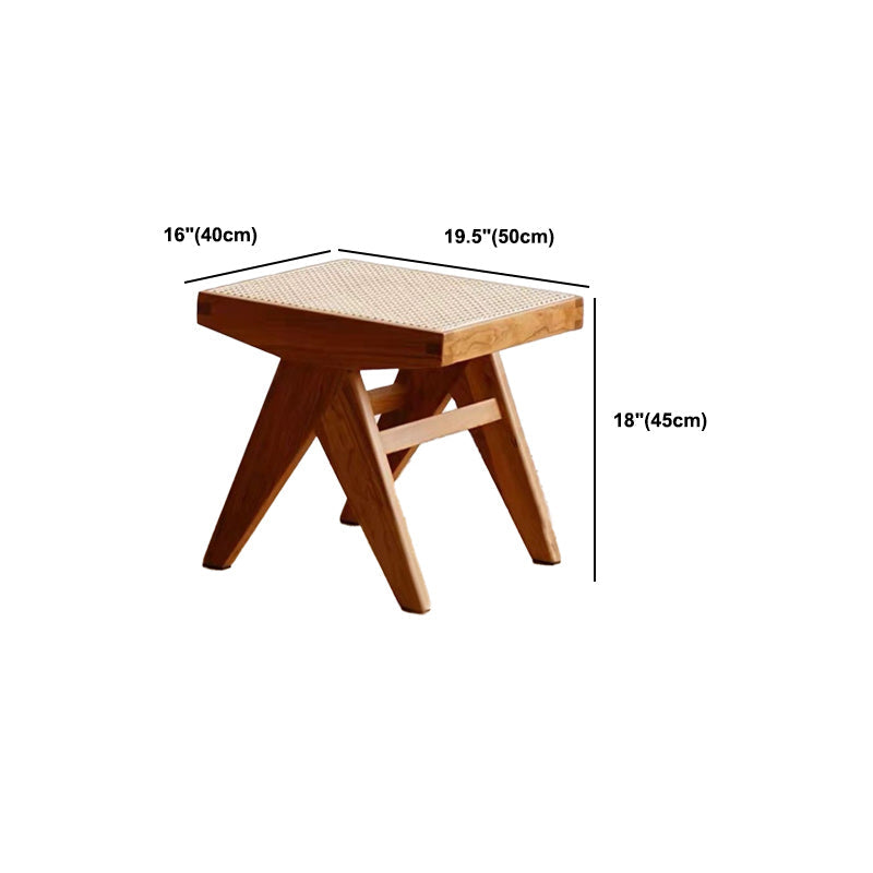 17.7"H Modern Bench Entryway and Bedroom Solid Wood Seating Bench with X-Legs Clearhalo 'Benches' 'Chairs & Seating' 'furn' 'furn_benches' 'Furniture' 'Living Room Furniture' 5660348