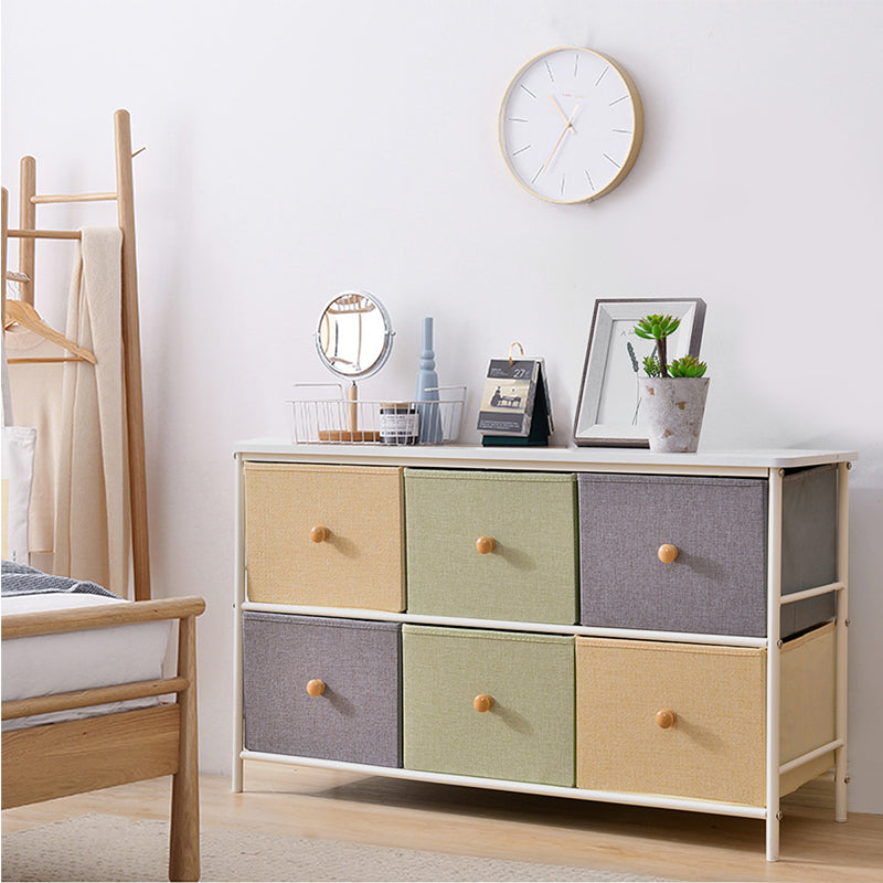 Poitrine de rangement contemporaine Chéchance à tissus avec tiroirs pour la maison / le bureau