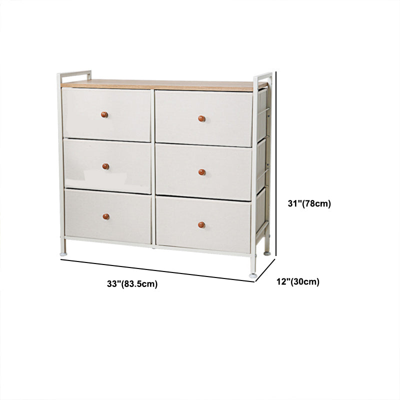 Poitrine de rangement contemporaine Chéchance à tissus avec tiroirs pour la maison / le bureau