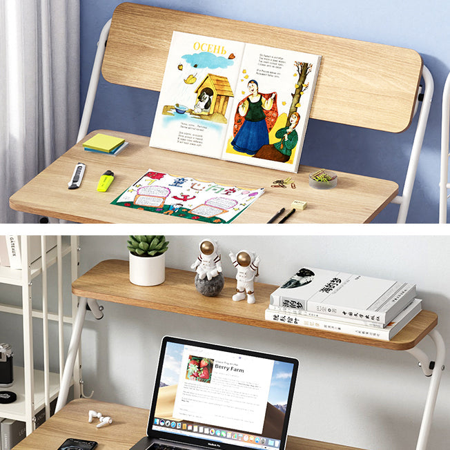 Modern Style Wooden Office Desk Rectangular Folding Writing Desk for Home Clearhalo 'furn' 'furn_office_desk' 'Furniture' 'Office Desks' 'Office Furniture' 'office_desk' 5660449