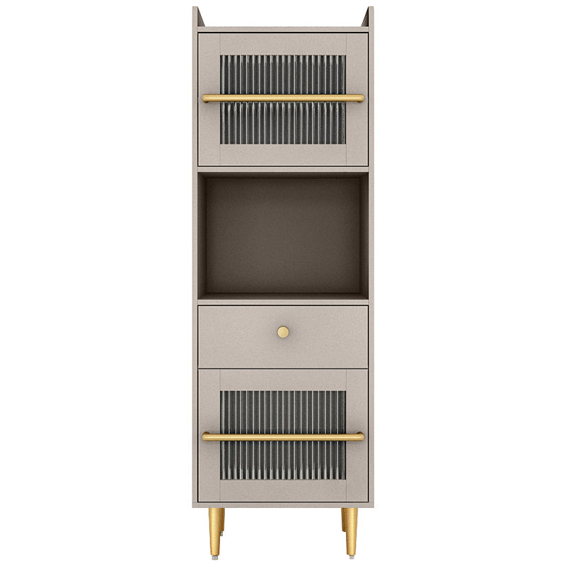 Scheda laterale in stile moderno deposito aperto con armadi di vetro per sala da pranzo in cucina