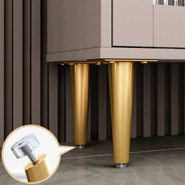 Scheda laterale in stile moderno deposito aperto con armadi di vetro per sala da pranzo in cucina