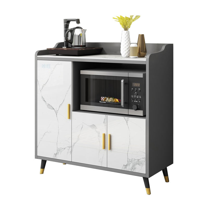 MODERNA PIETRO DELLA PIETTA 38,5 "H Server buffet per sala da pranzo a buffet con archiviazione con archiviazione