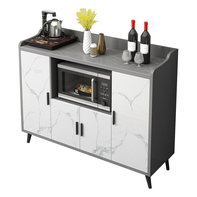 MODERNA PIETRO DELLA PIETTA 38,5 "H Server buffet per sala da pranzo a buffet con archiviazione con archiviazione