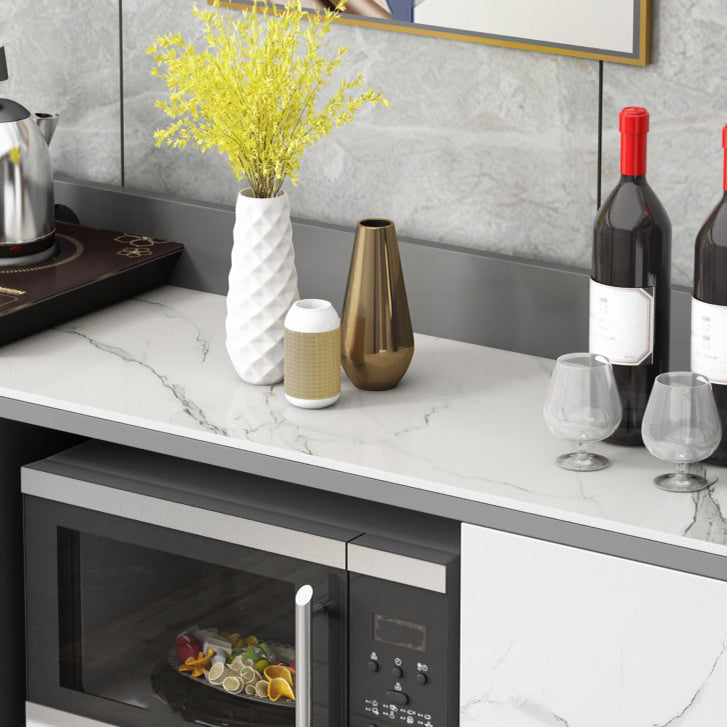 MODERNA PIETRO DELLA PIETTA 38,5 "H Server buffet per sala da pranzo a buffet con archiviazione con archiviazione