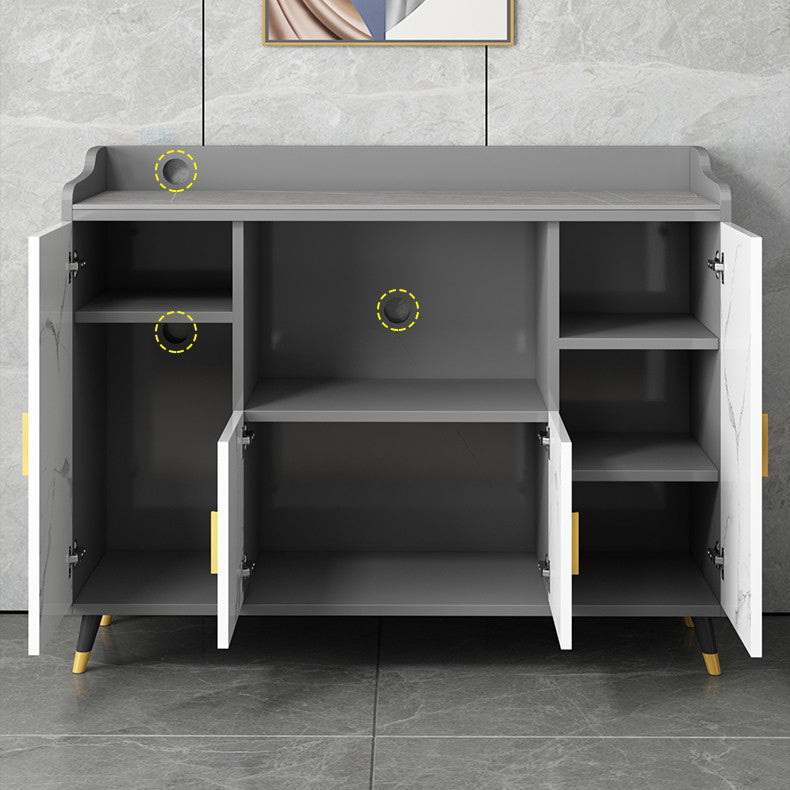 MODERNA PIETRO DELLA PIETTA 38,5 "H Server buffet per sala da pranzo a buffet con archiviazione con archiviazione