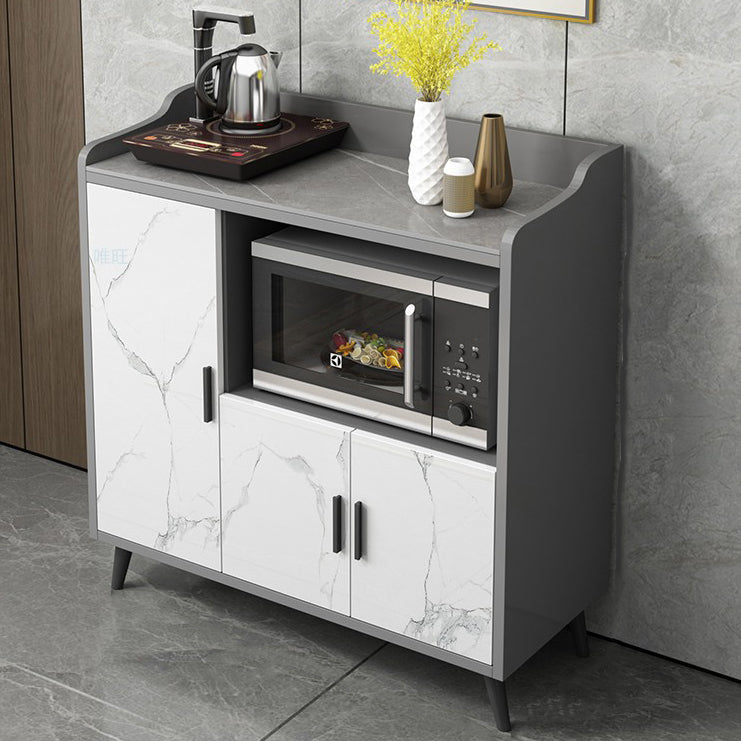 MODERNA PIETRO DELLA PIETTA 38,5 "H Server buffet per sala da pranzo a buffet con archiviazione con archiviazione