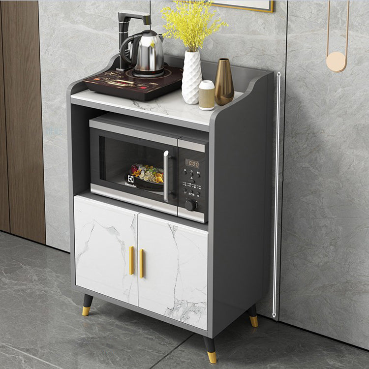 MODERNA PIETRO DELLA PIETTA 38,5 "H Server buffet per sala da pranzo a buffet con archiviazione con archiviazione