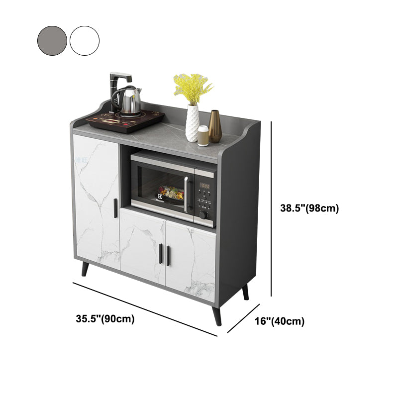 MODERNA PIETRO DELLA PIETTA 38,5 "H Server buffet per sala da pranzo a buffet con archiviazione con archiviazione