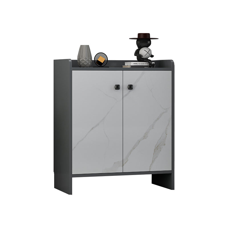 Moderno legno ingegnerizzato 39 "h sideboard buffet sala da pranzo buffet server in grigio