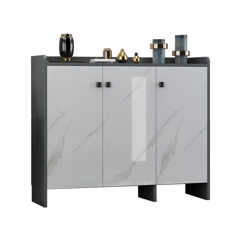 Moderno legno ingegnerizzato 39 "h sideboard buffet sala da pranzo buffet server in grigio