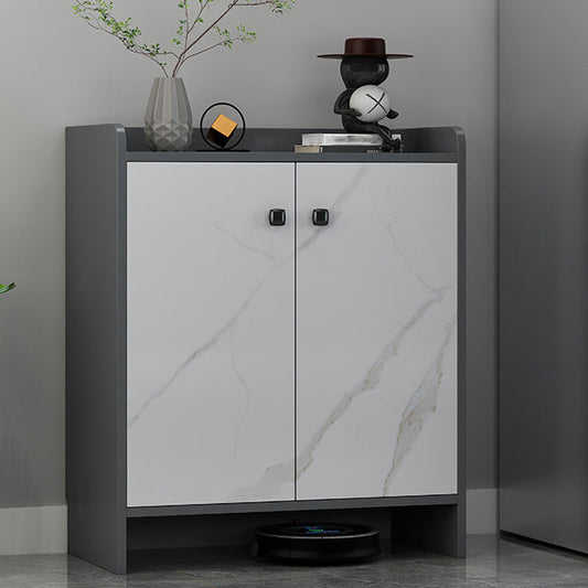 Moderno legno ingegnerizzato 39 "h sideboard buffet sala da pranzo buffet server in grigio