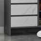 Moderno legno ingegnerizzato 39 "h sideboard buffet sala da pranzo buffet server in grigio