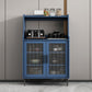 Mobile sideboard del soggiorno in legno mobile moderno server con porta di vetro