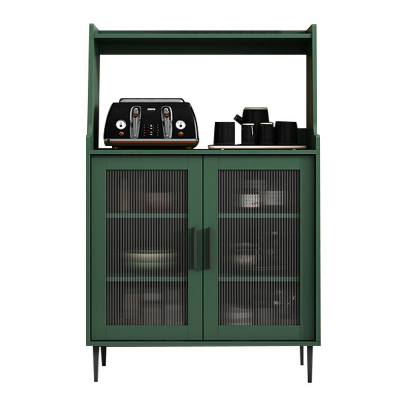 Mobile sideboard del soggiorno in legno mobile moderno server con porta di vetro