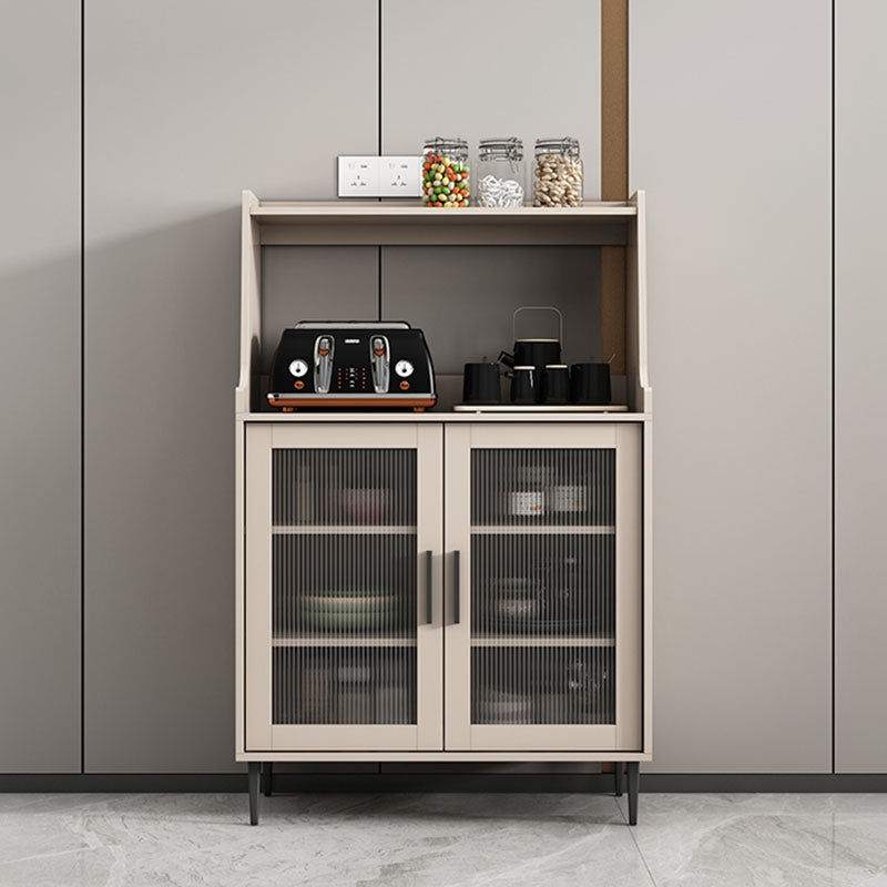 Mobile sideboard del soggiorno in legno mobile moderno server con porta di vetro