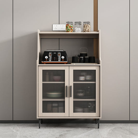 Mobile sideboard del soggiorno in legno mobile moderno server con porta di vetro