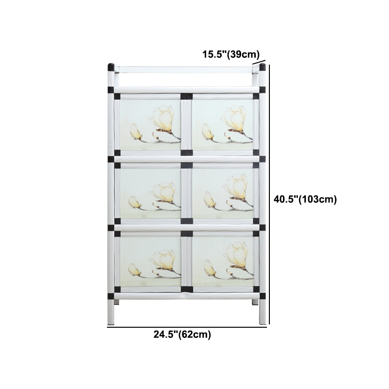 Modern Metal Sideboard Tempered Glass Doors Cabinets Server for Dining Room Clearhalo 'buffet_sideboard' 'Buffets & Sideboards' 'furn' 'furn_buffet_sideboard' 'Furniture' 'Kitchen & Dining Furniture' 5661275