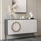 Glam White ingegnerizzato in legno a buffet a buffet regolabile salotto al buffet