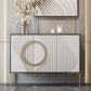 Glam White ingegnerizzato in legno a buffet a buffet regolabile salotto al buffet
