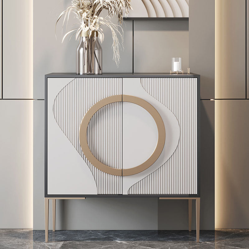 Glam White ingegnerizzato in legno a buffet a buffet regolabile salotto al buffet