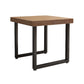 Industrial Wooden Dining Table Square Sled Dining Table for Restaurant