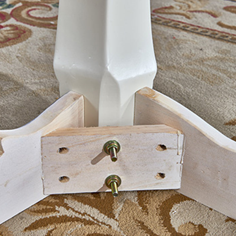 Rectangle Victorian Style Dining Table Fixed Table with Stone Clearhalo 'Dining Tables & Seating' 'Dining Tables' 'dining_table' 'furn' 'furn_dining_table' 'Furniture' 'Kitchen & Dining Furniture' 5661440