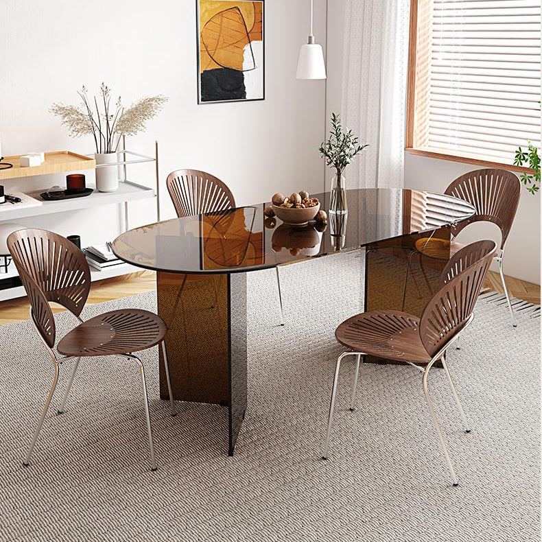 SECILTY STILE MOBILI DI VECOLO OVAL OVAL DOPPIO PEDESTALE PASSAGGIO TABELLO PER CASA