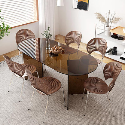 SECILTY STILE MOBILI DI VECOLO OVAL OVAL DOPPIO PEDESTALE PASSAGGIO TABELLO PER CASA