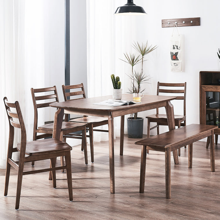 Solid Wood Dining Table Contemporary Style Dining Site Table with 4-foot 47.2"L x 29.5"W x 29.5"H Without Chairs Clearhalo 'Dining Tables & Seating' 'Dining Tables' 'dining_table' 'furn' 'furn_dining_table' 'Furniture' 'Kitchen & Dining Furniture' 5661511