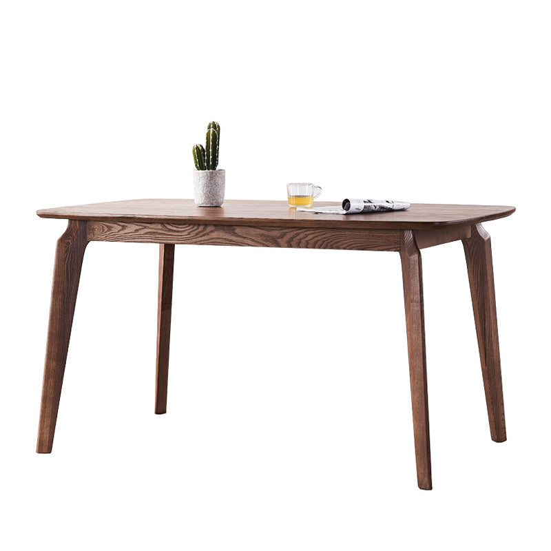Solid Wood Dining Table Contemporary Style Dining Site Table with 4-foot 63"L x 33.5"W x 29.5"H Without Chairs Clearhalo 'Dining Tables & Seating' 'Dining Tables' 'dining_table' 'furn' 'furn_dining_table' 'Furniture' 'Kitchen & Dining Furniture' 5661513