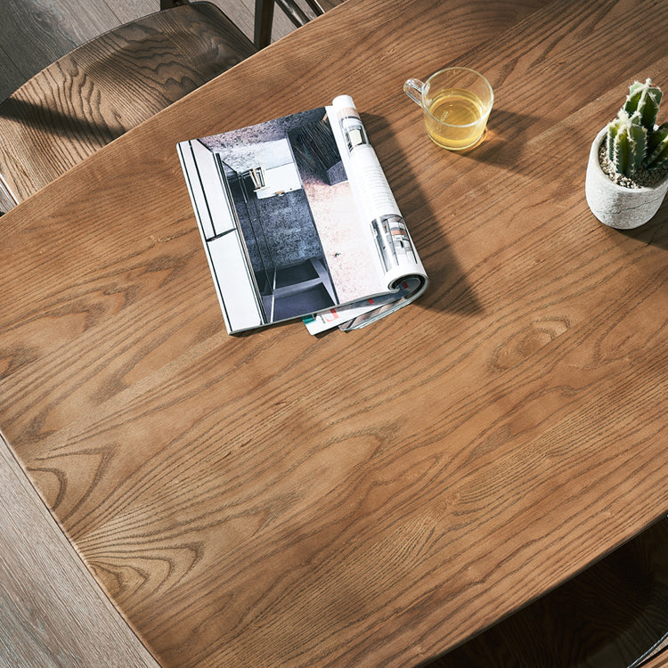 Solid Wood Dining Table Contemporary Style Dining Site Table with 4-foot Clearhalo 'Dining Tables & Seating' 'Dining Tables' 'dining_table' 'furn' 'furn_dining_table' 'Furniture' 'Kitchen & Dining Furniture' 5661514