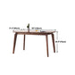 Solid Wood Dining Table Contemporary Style Dining Site Table with 4-foot Clearhalo 'Dining Tables & Seating' 'Dining Tables' 'dining_table' 'furn' 'furn_dining_table' 'Furniture' 'Kitchen & Dining Furniture' 5661518