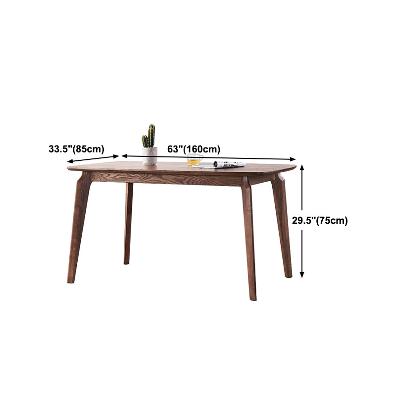 Solid Wood Dining Table Contemporary Style Dining Site Table with 4-foot Clearhalo 'Dining Tables & Seating' 'Dining Tables' 'dining_table' 'furn' 'furn_dining_table' 'Furniture' 'Kitchen & Dining Furniture' 5661520