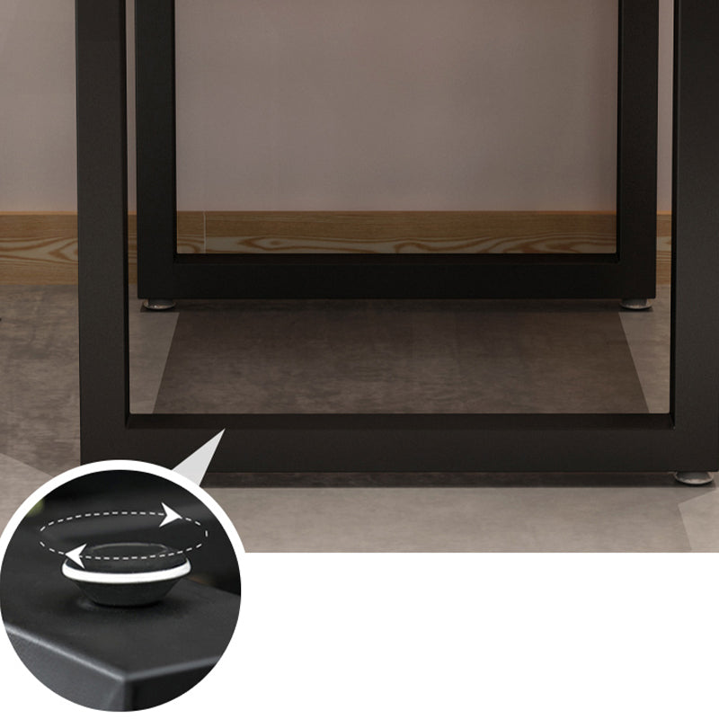 Tavolo da pranzo in legno quadrato tavolo da pranzo a base di slitta industriale