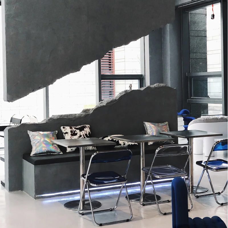 Metal Industrial Square Dining Table Stainless Steel Table for Kitchen and Dining Room Clearhalo 'Dining Tables & Seating' 'Dining Tables' 'dining_table' 'furn' 'furn_dining_table' 'Furniture' 'Kitchen & Dining Furniture' 5661589