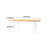 RECTANGE DOUBLE TABLE DE PIETLESTAL