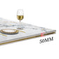 Luxury Sintered Stone Top Table Rectangle Table with Gold Pedestal Clearhalo 'Dining Tables & Seating' 'Dining Tables' 'dining_table' 'furn' 'furn_dining_table' 'Furniture' 'Kitchen & Dining Furniture' 5661660